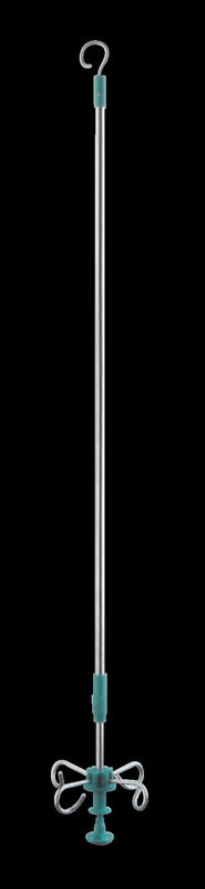 Anti Corrosion Medical IV Stand Stepless Telescopic Hook 1200-1500mm Size